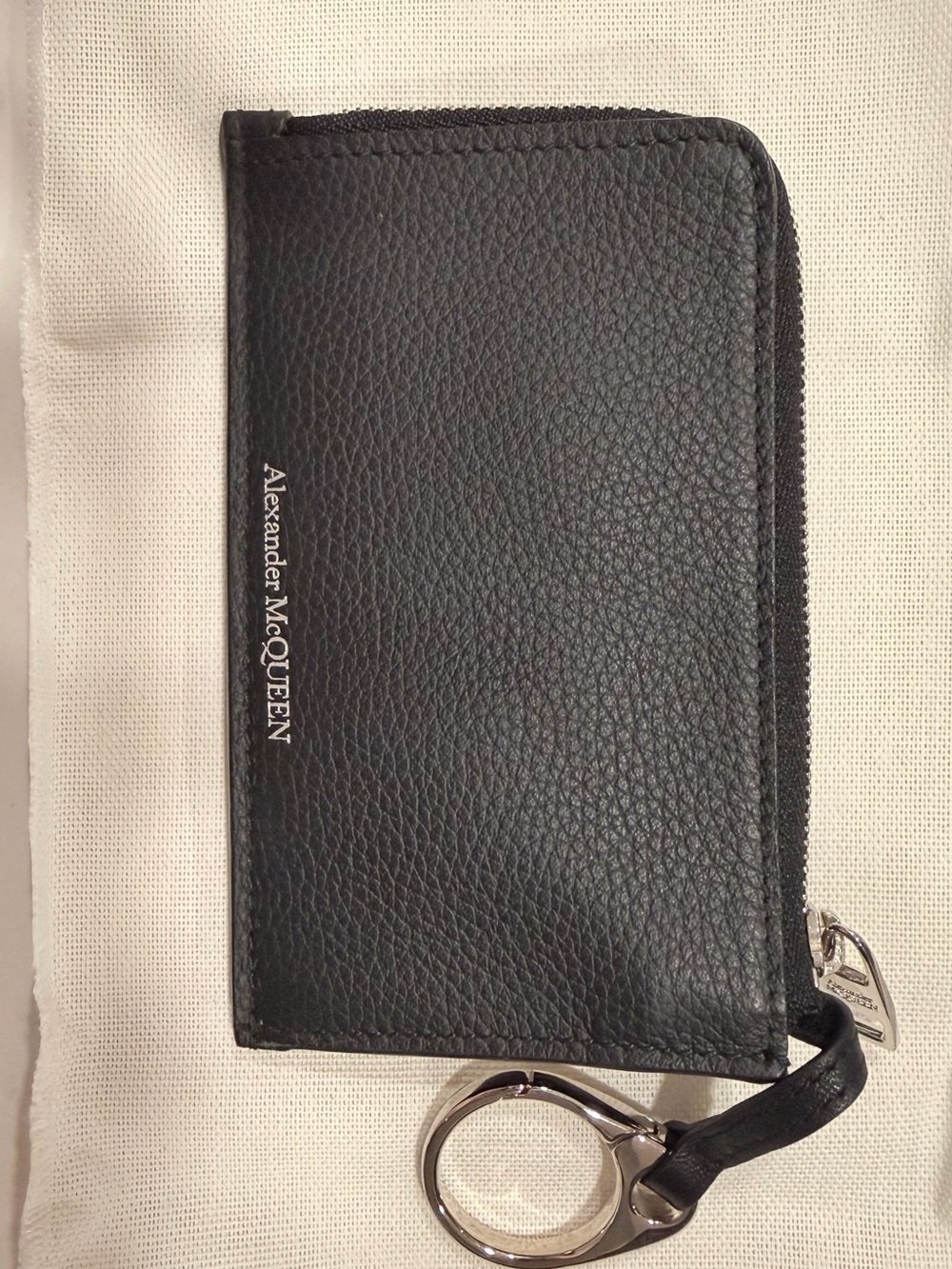 Alexander McQueen White Box with Pink Red Border and Black Logo